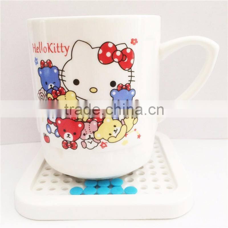 New Arrival Househeld Tableware Cup Mats, Multi-functional DIY Colorful Puzzle Design Table Cup Mats For Wholesale