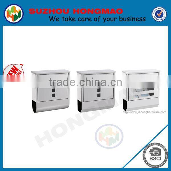 stainless steel metal wall mounted mailboxes