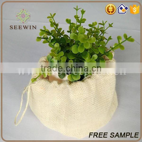 bright colored natural jute wholesale flower pots