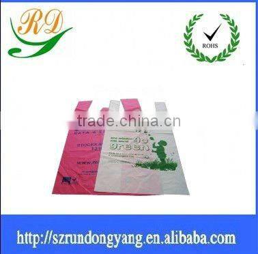biodegradable t-shirt bag with 1%d2w plastic bags