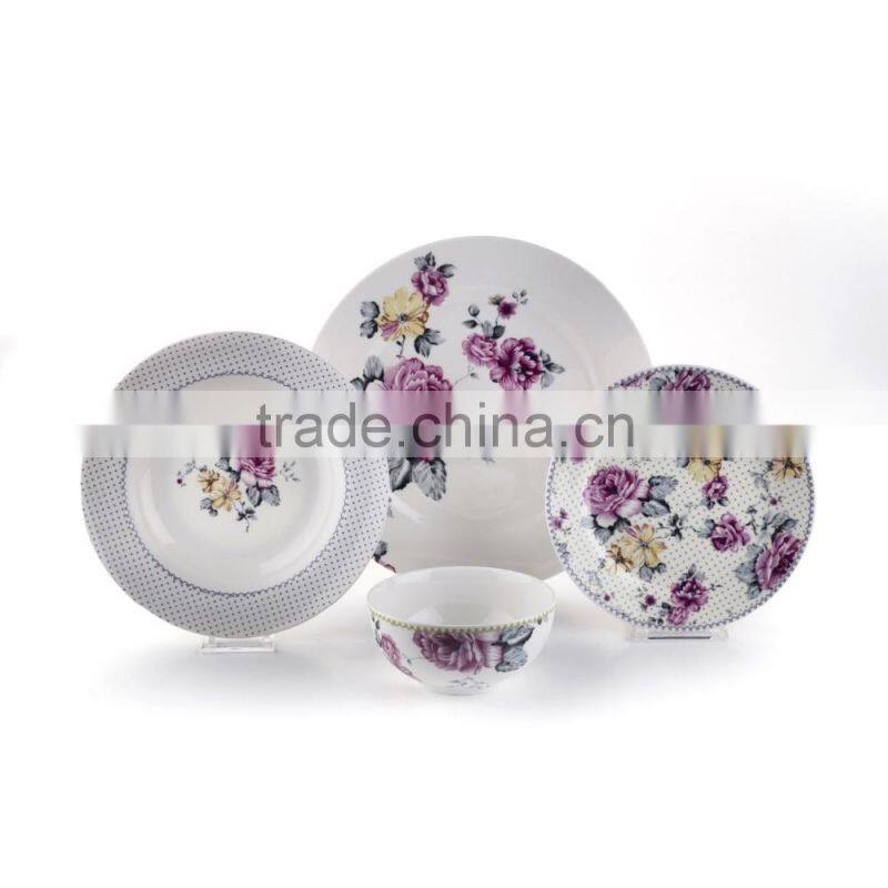 Fine porcelain 12pcs/16pcs/24pcsdinner set ceramics dinnerware