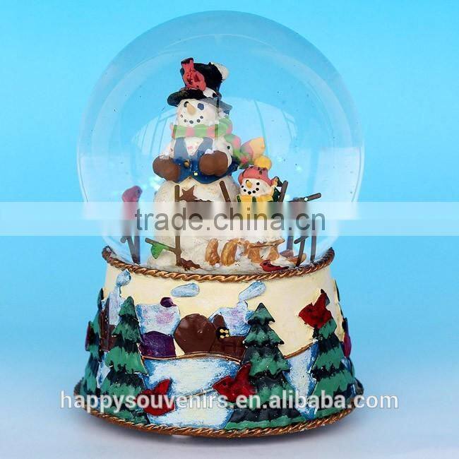 2017 Resin Craft Christmas Snowball With Snow