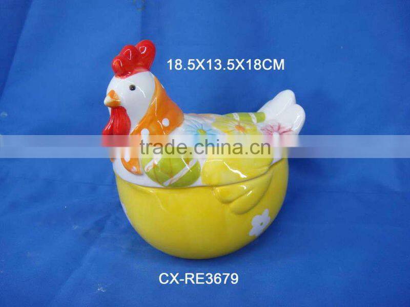 Ceramic easter bowl,chicken shape bowl