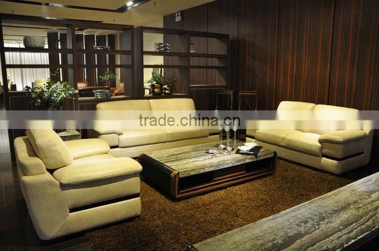 2015 modern fancy Italy heated leather sectional sofa furniture
