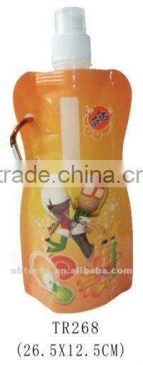 PVC water Juice Wine foldable Bag/ folding bag/ folding bottle