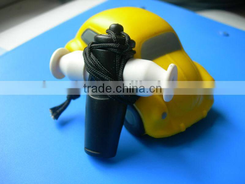 Plastic cross shape whistle