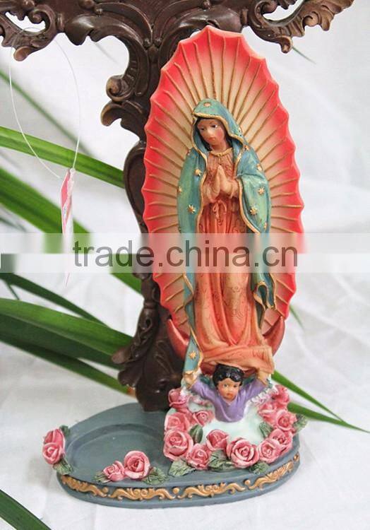 Religious Christian ceremony baptism mary crucifix cross figurine