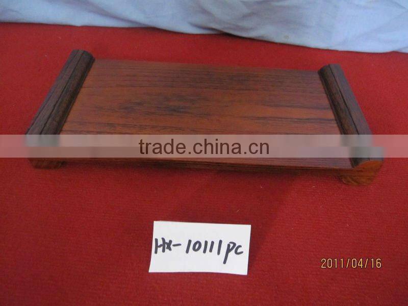 environmentally friendly black wooden food serving tray