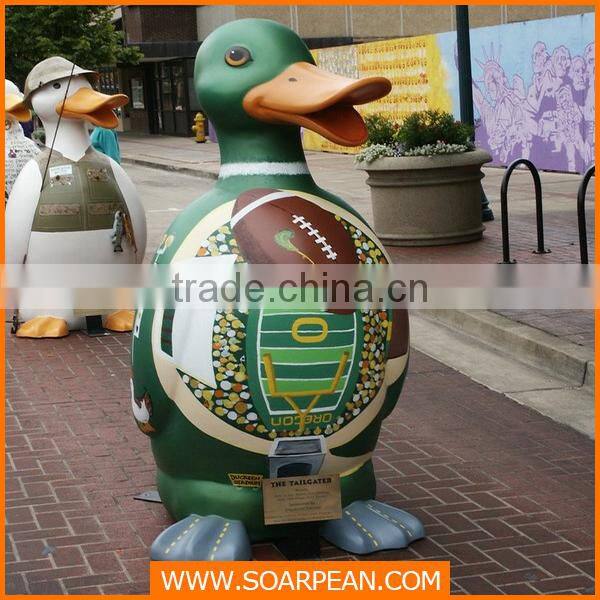 fiberglass garden duck parade statue