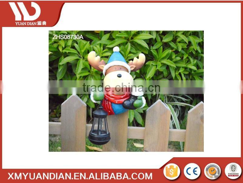 Solar Christmas Decorative Deer -Indoor or Outdoor Decorative garden Resin Sculpture