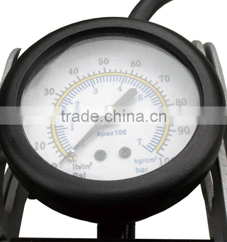 Single cylinder high pressure foot pump