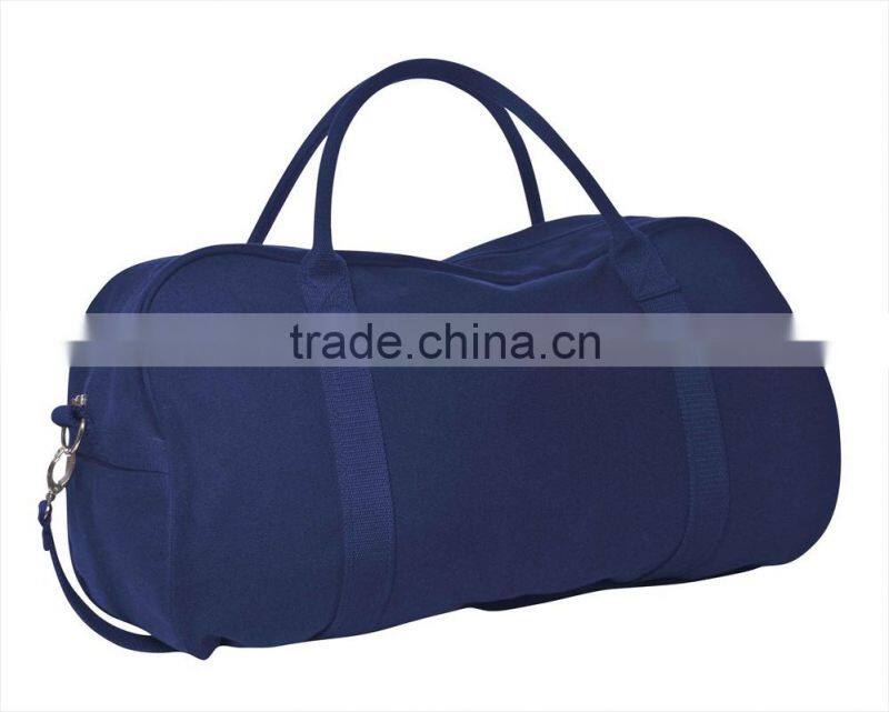 promotional cotton carry on duffle and travel canvas duffle bag
