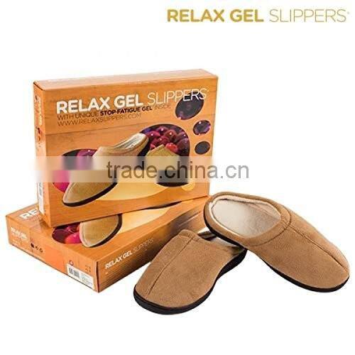 Relax gel slipper memory foam man slipper