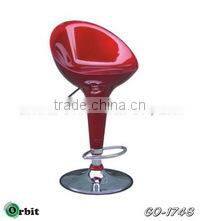 Height Adjustable Black Bar Chair Modern Bar Stool Plastic Bar Stool