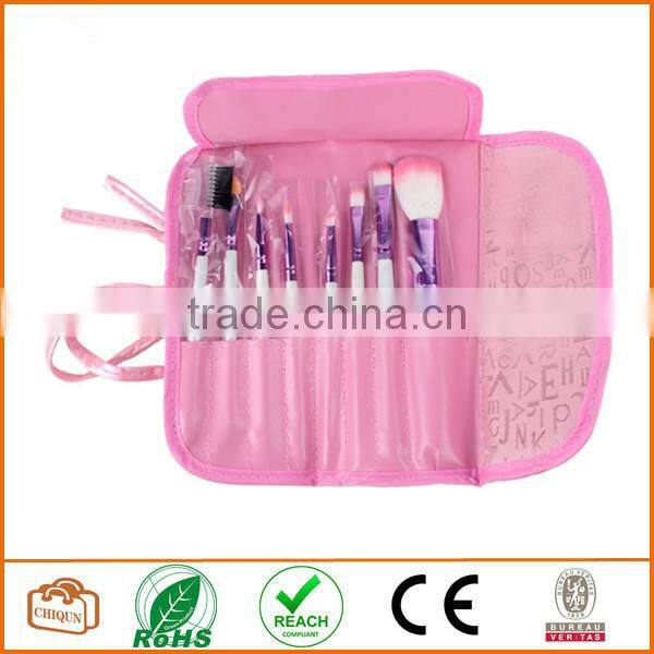 Professional Cosmetic Makeup Brush Set With Pink Letter Print Bag