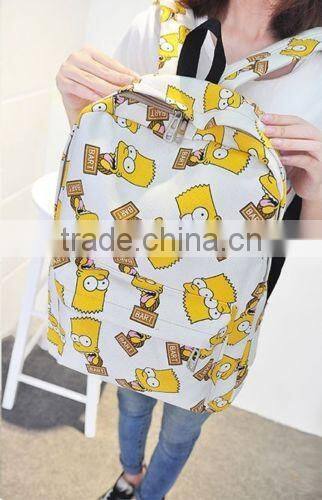 2015 New design fashion promotional child school bag/Leisure shoulder straps backpack/Popular school backpack