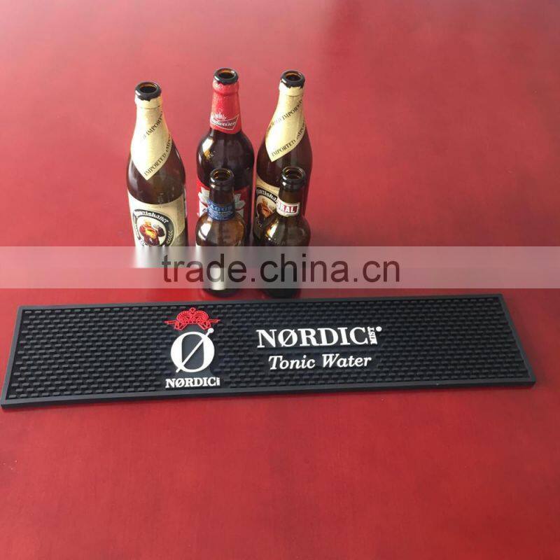customized 3D logo pvc bar mat rubber bar mat
