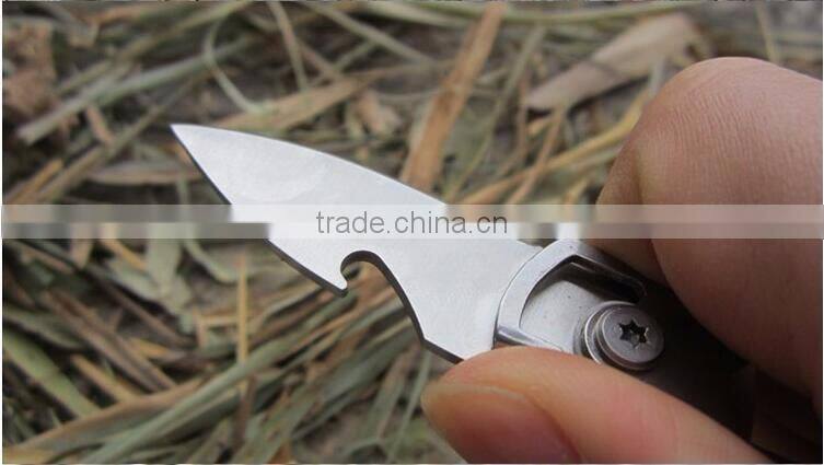 QJT-K02 Hot Sale Keychain Design Camping Knife Multi Function Outdoor Knife