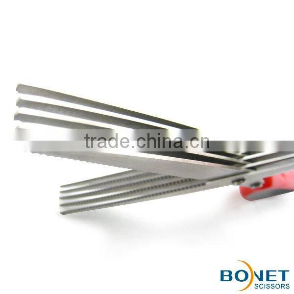 S97015B FDA qualified 7-1/4" Stainless Steel 3 blades onion cutting scissors