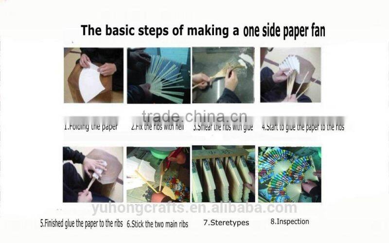 Advertising lace hand folding fan