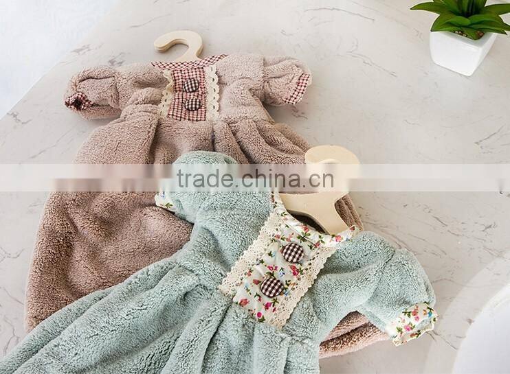 Best Quality Princess Dress Printed Kids Small Airline Hand Towels For Children Microfiber Hand Towel