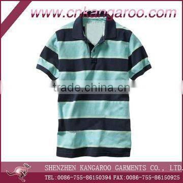 2014 cotton mens striped polo shirt; fashion leisure polo shirt