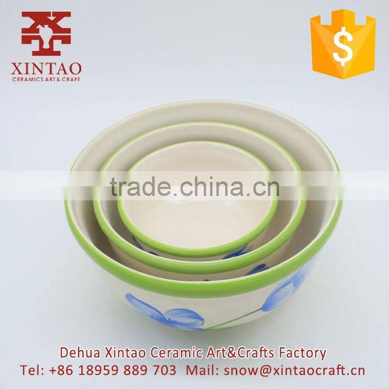 Campbells' Ceramic Soup Bowl sets with Handle/salad bowls