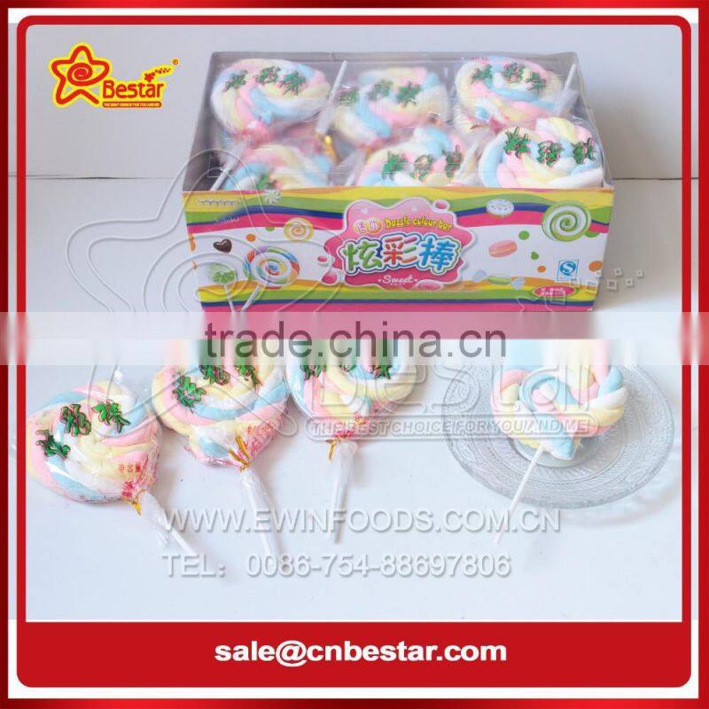 Twisted Marshmallow Lollipop Candy Fruity Flavor