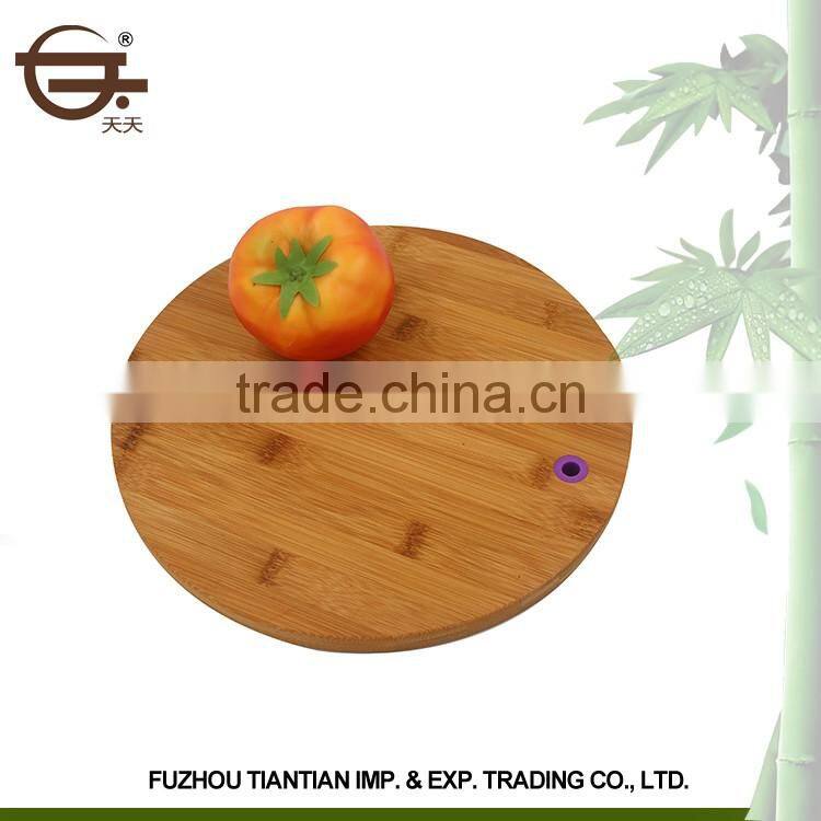 Personalized design kitchen vegetable round bamboo 3-piece cutting board