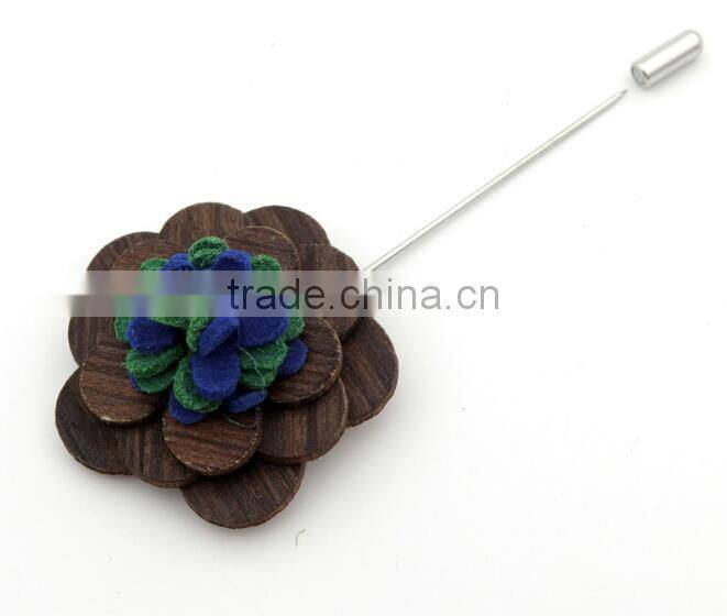 handmade men's gift wooden lapel pins