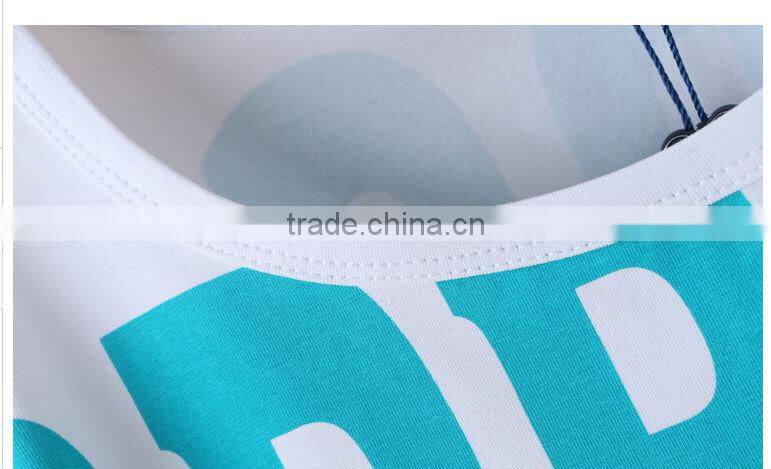 Girl kids fashion printed cotton T shirt