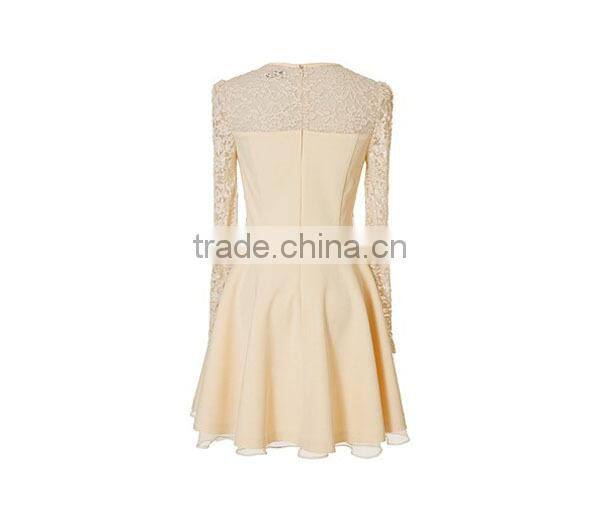 New design princess style puffy elegant long sleeve evening dresses