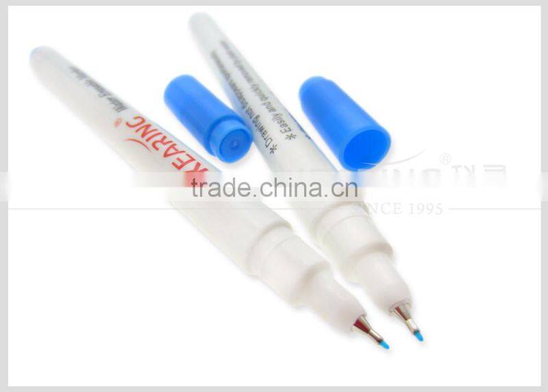 Kearing brand non toxic blue ink 0.5mm thinner tip Water erasable pen with conform to ASTM and EN71 #WB05