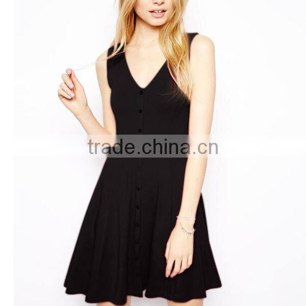 HD-D128 elegant fashion solid women dress/casual ladies dress