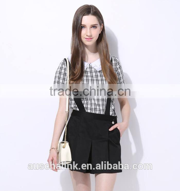 personalized summer ladies short pants suspenders fashion design