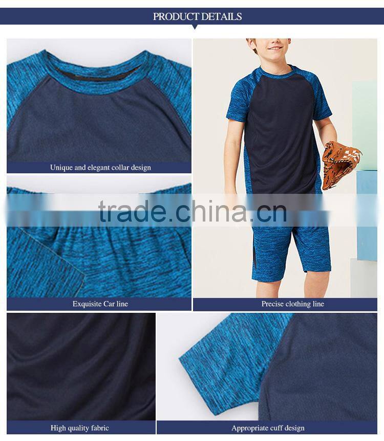 student's College outfit 2017 new school children's sportswear short sleeved two pieces