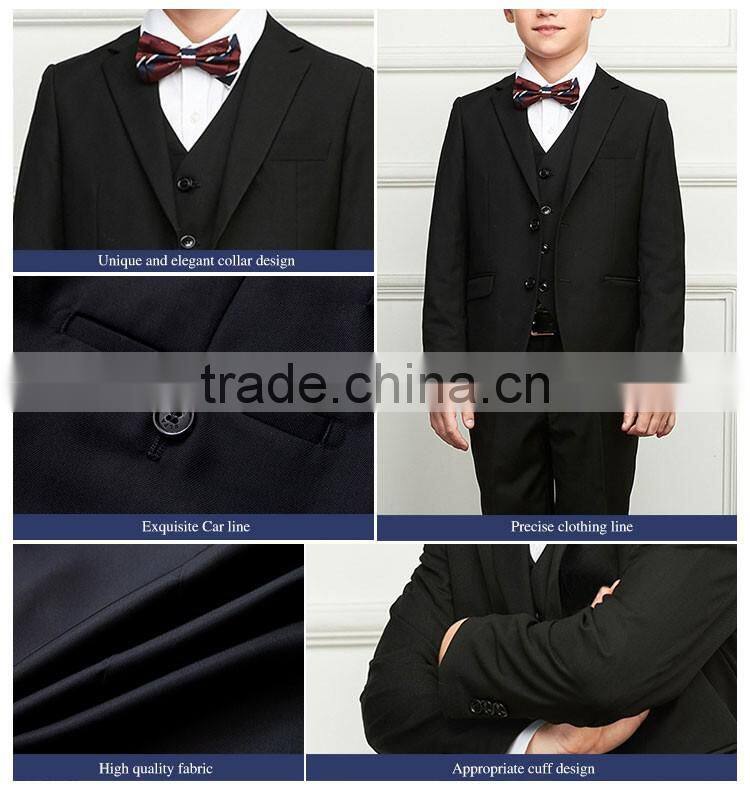 Bospoke Winter School Boys Black 3 Pieces Blazer For School Wear