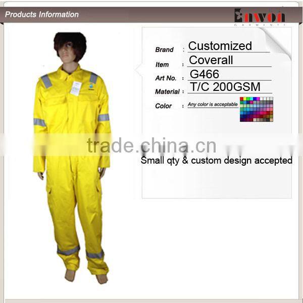 Yellow Coveralls With Reflector