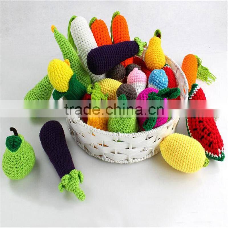 wholesale Photography studio props wool knitting toys children's fruit and vegetable simulation baby photography props