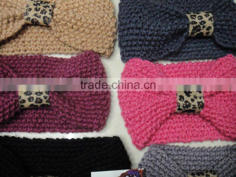 Fashion winter popular leopard knitted hot headband