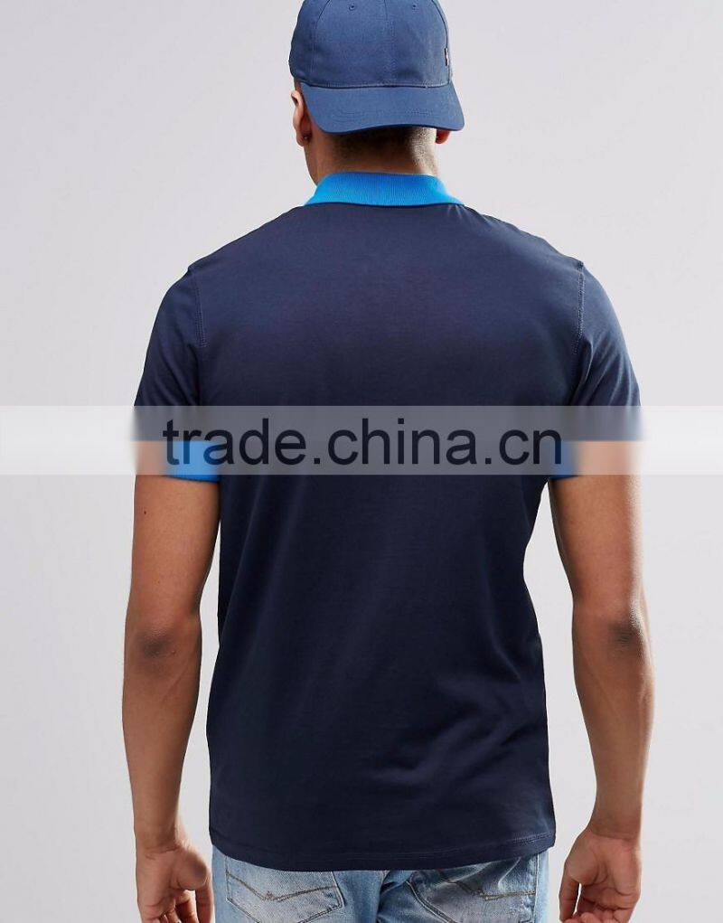 MGOO New Design Casual Summer Plain Side Split 180g 100% Cotton Short Sleeve Mens POLO T-Shirt With Chest Printing