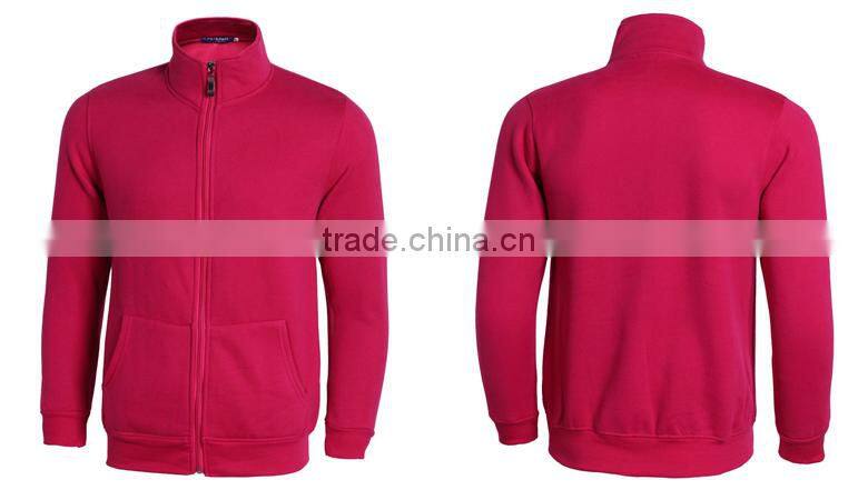 Wholesale high quality Mens stand collar zipper jacket without hood top selling