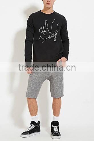 Man four minutes of pants draw string waist shorts