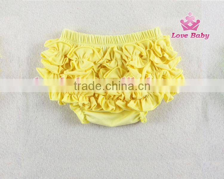 Fashional Toddler Clothing Baby Underwear Cotton Ruffle Blue Bloomer