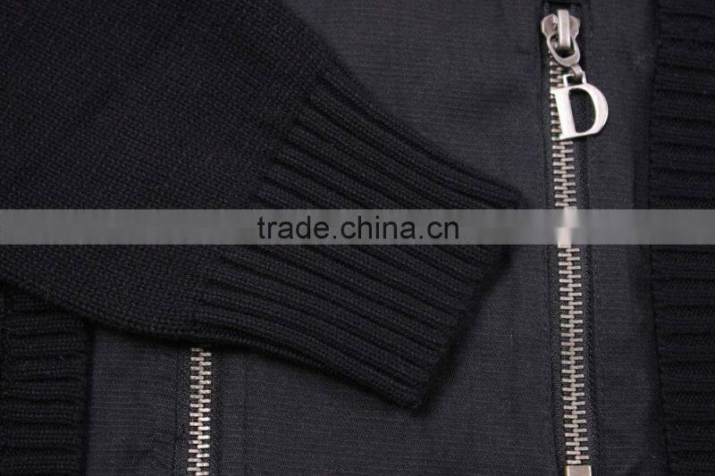 Men's Long Sleeve Side Zipper Sweater Without Hood