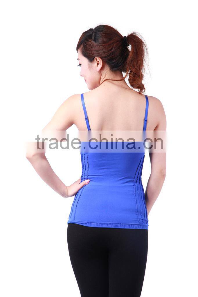 seamless polyamide and spandex women vest womens tank top