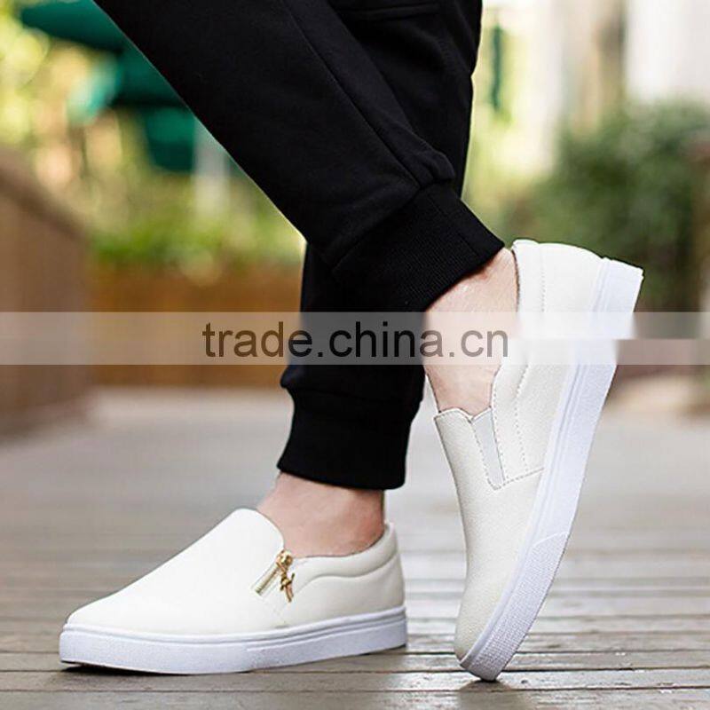 Fashion Designer Black Dress Shoes With Zipper