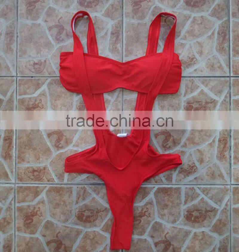 M895 dingyang fashion sexy bandage hollow one piece bikini swimwear