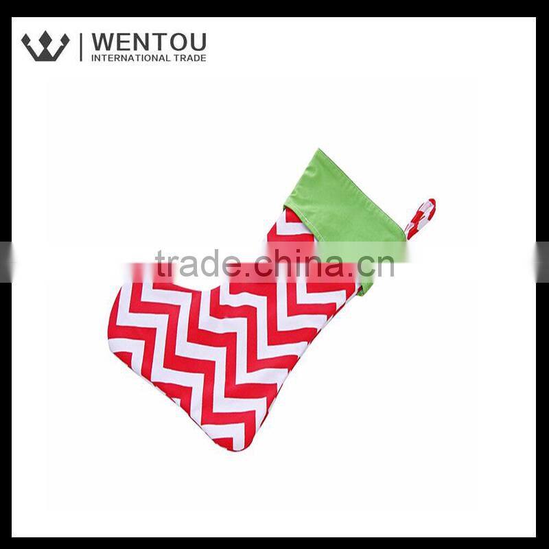 Wholesale cheap stock Personalised Canvas Christmas Stocking