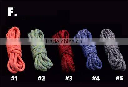 Dark Grey Polyester Yeezy Rope Laces For Runners - Plain Rope Laces Amazon Supplier - Elegant Lace for Ladies